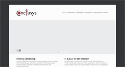 Desktop Screenshot of conclusys.de
